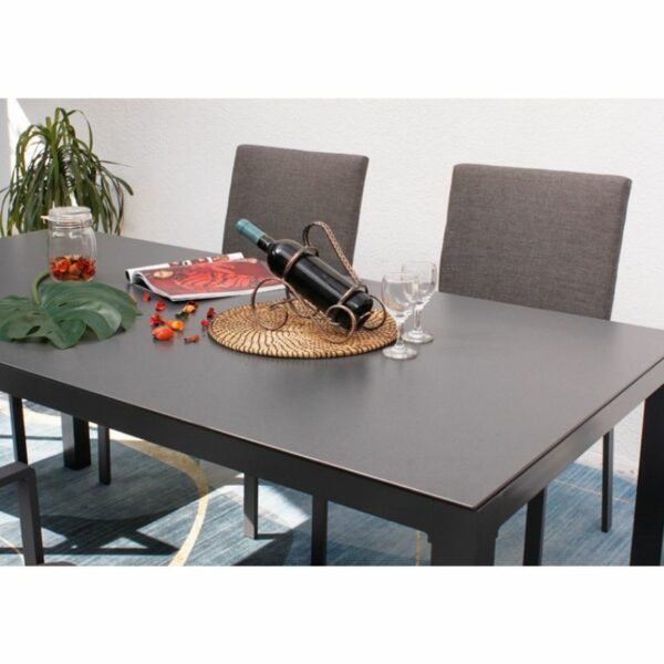 Outdoor Aluminium Dining Furniture All Weather - Brown - Image 3